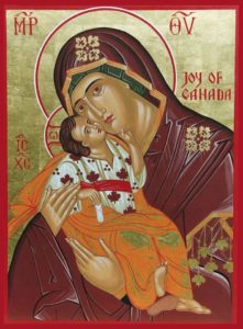 Joy of Canada icon, a gift to the Canadian Orthodox Monastery of All Saints of North America